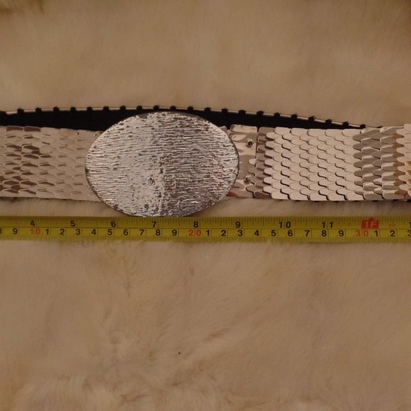 VTG Womens snake belt silver 621 - Picture 4 of 6